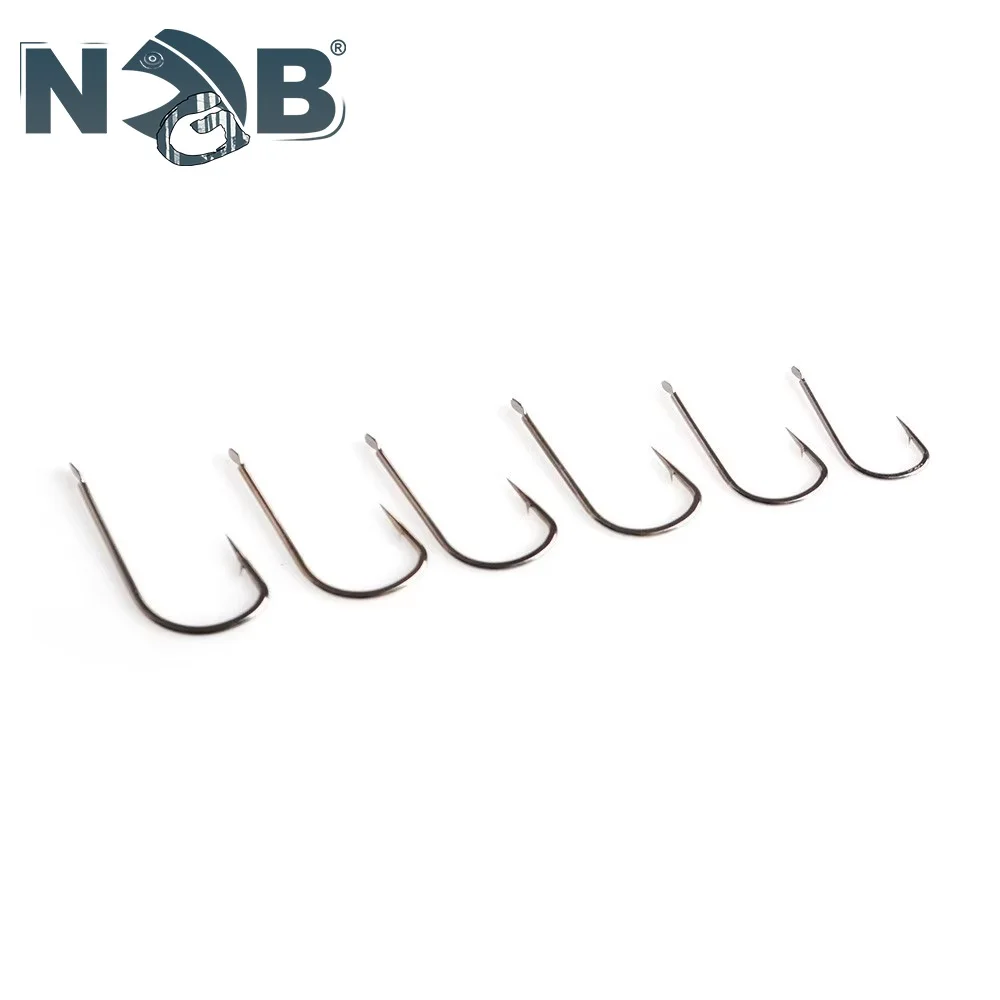 NGB 60-70PCS Anzuelos de pesca SODE de acero rico en carbono 5 # -10 #   Anzuelo plano y afilado con púas, pesca de carpa, anzuelo de corte marino, aparejos de Pesca - imagen 5