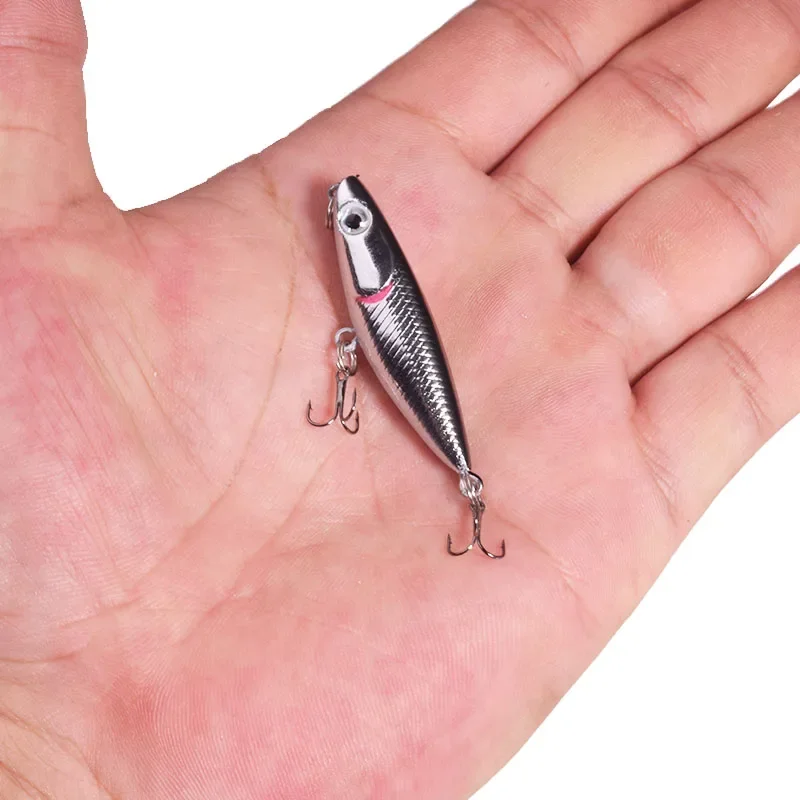 1 unidad Señuelos flotantes en miniatura, 4,5 cm, 1,9 g, Wobblers para pesca en aguas superficiales, Señuelos artificiales para lubinas, carpas, Crankbaits, Tackle - imagen 5
