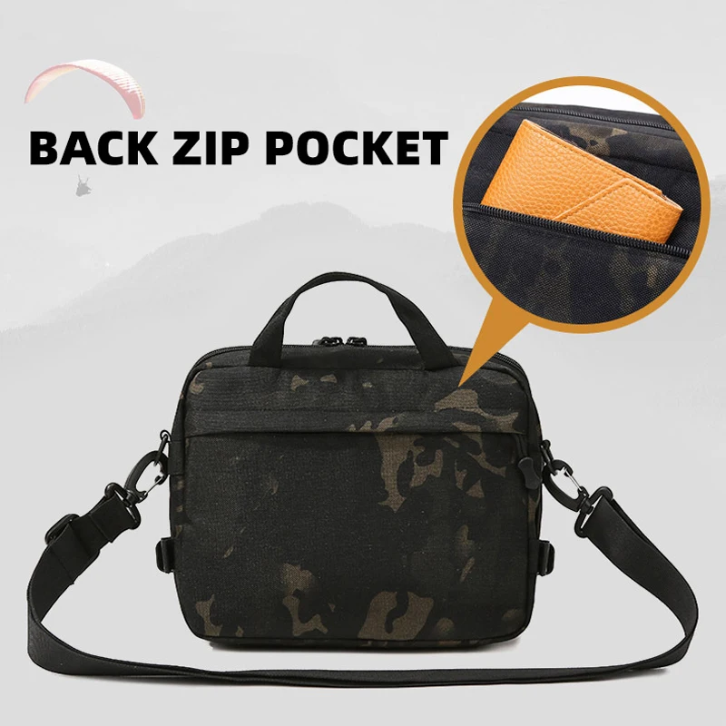 Bolsa de pesca táctica para viajes al aire libre, deportes, desplazamientos, compras, bolsos de hombro tipo bandolera, bandolera Molle grande, bolso de viaje corto - imagen 4