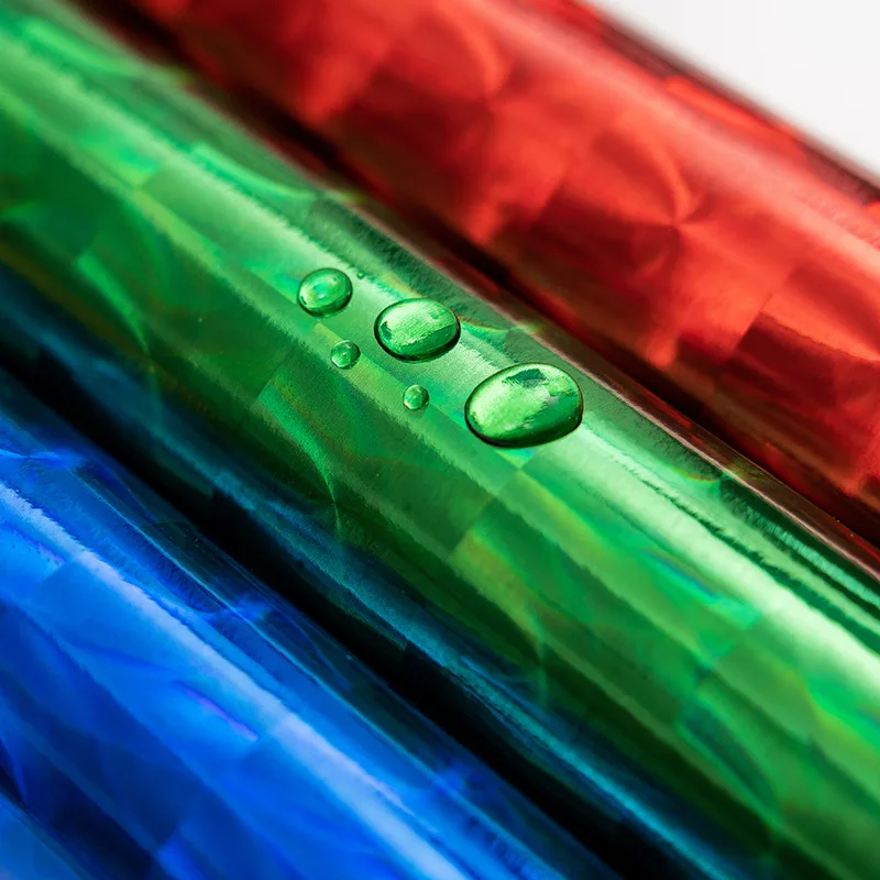 MNFT-rollo de pegatinas de Señuelos de Pesca, película adhesiva holográfica para cebo de pesca, Material de fabricación DIY, 45cm x 5m/10m, 1 rollo - imagen 5