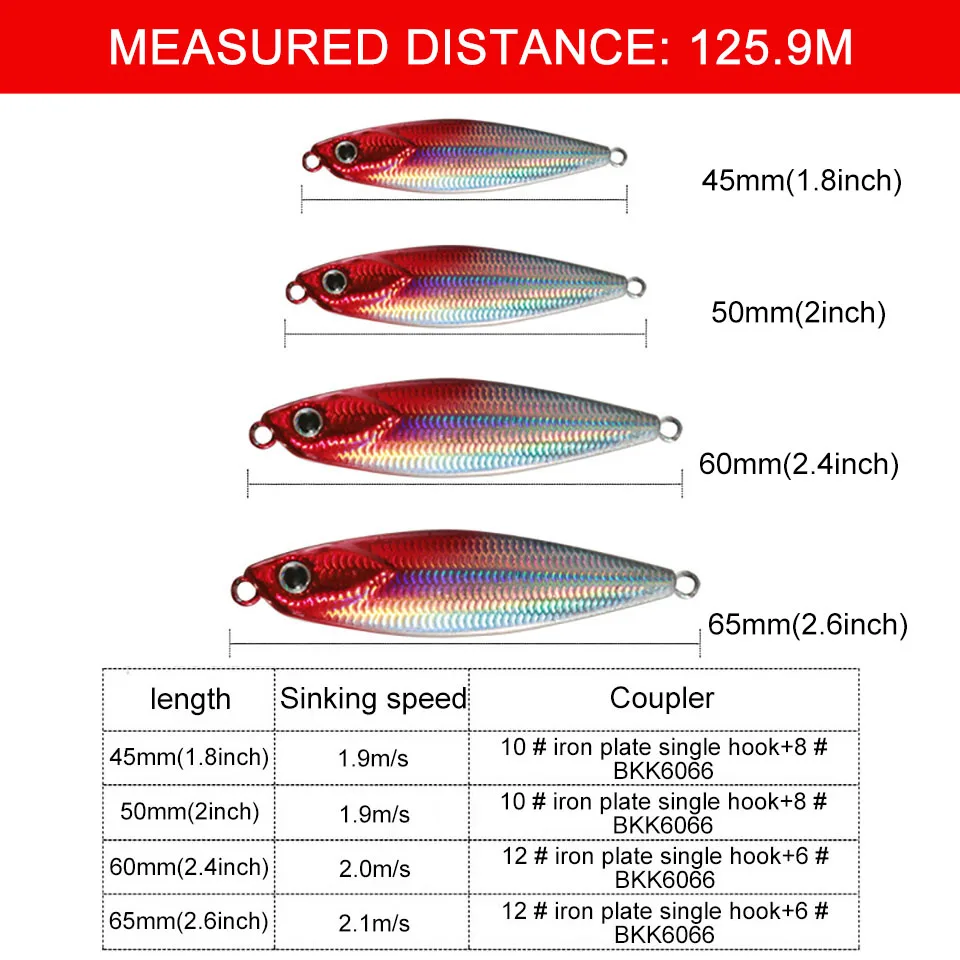 WALK FISH-señuelo de pesca Artificial, cebo de Metal fundido para pesca de lubina, aparejos SwimBait, 7/10/15/20g - imagen 2