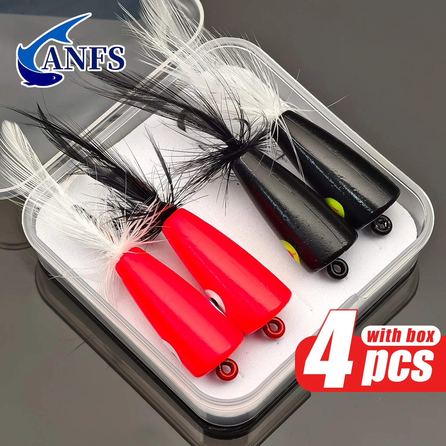 ANFS Señuelos Popper Mosca Seca para Trucha, Bass y Salmon - imagen 3