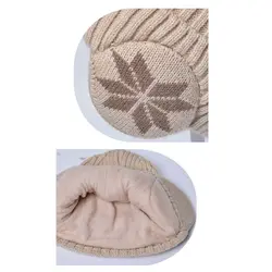 Gorro tejido invierno con orejeras resistente al viento para ciclismo