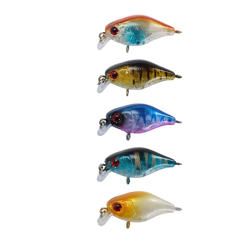 Señuelo de pesca flotante con anzuelos, cebo artificial de plástico duro, swimbait, 1 parte, 4,2G, 4,5 cm - imagen 3