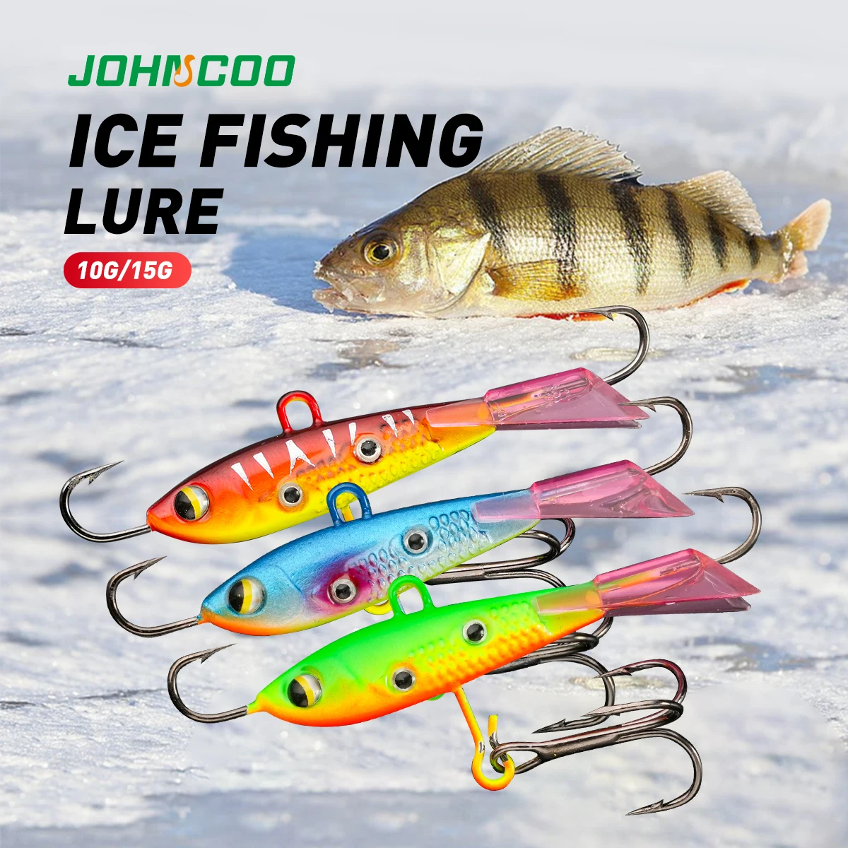 Plantillas de pesca en hielo, 10g, 15g, plantilla equilibrada, plomo, Banlancer de hielo de invierno, señuelo de pesca en hielo arrfital, Swimbait Wobbler Set