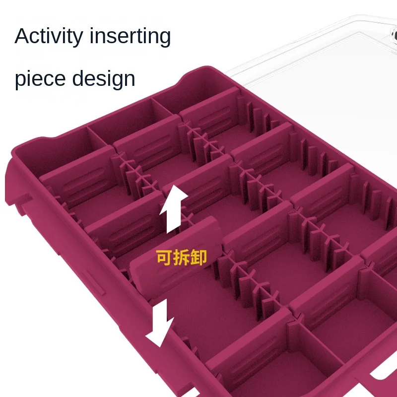 Misma caja de Paragra de accesorios de pesca MEIHO, caja de aparejos de pesca impermeable de doble cara, cajas de almacenamiento de cebo de señuelo, caja de plástico - imagen 3