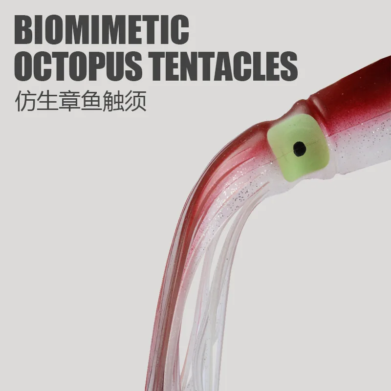 Señuelo de cebo suave de calamar y pulpo luminoso, 1 unidad, 31cm/67g, acción de natación realista, columpio, aparejos de pesca - imagen 4
