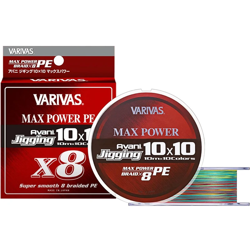 VARIVAS 300M Avani Jigging hilo de pescar de PE trenzado 10x10 súper fuerte 8 hebras para Jigging Trolling pesca en aguas profundas