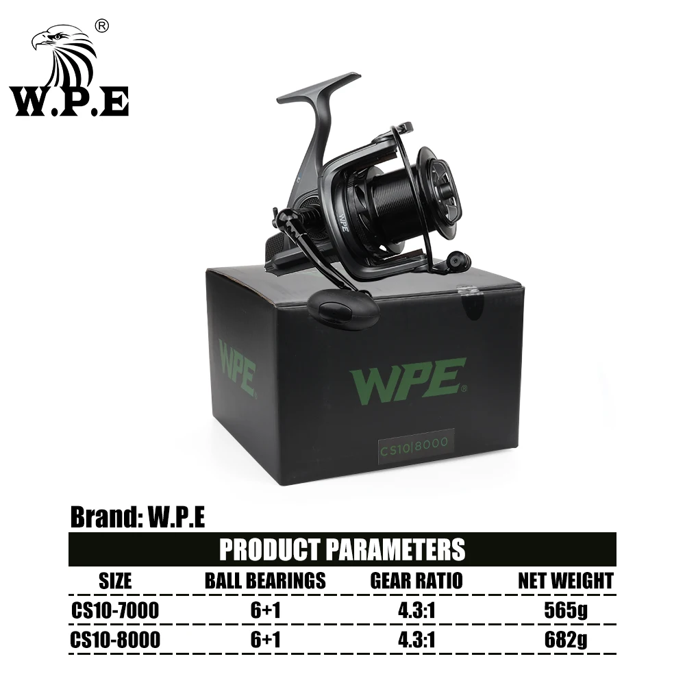 Carrete giratorio W.P.E 7000/8000 para carpa – Rodamientos precisos - imagen 5