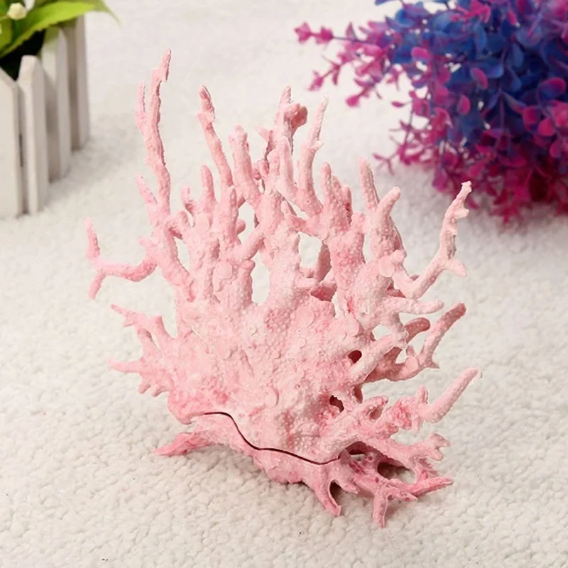 Decoraciones para pecera Artificial coralina, plantas de plástico artificiales para acuario, adornos de Coral, paisaje de acuario - imagen 3