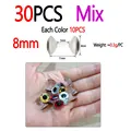 8mm 30pcs Mix