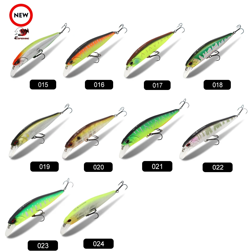 ESFISHING-cebo de pesca modelo caliente, 4 ", 16g de profundidad, 0,8-1,5 m, gorrión, colores de pececillo de hundimiento lento para elegir aparejos de señuelo duro - imagen 4