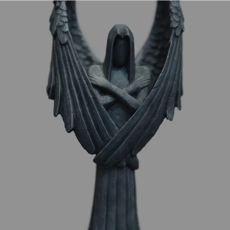 Nueva oscuridad Ángel caído el mito de Cthulhu estatua sin rostro escultura de Lucifer artesanías de resina hogar estilo Simple decoraciones de lugar - imagen 3
