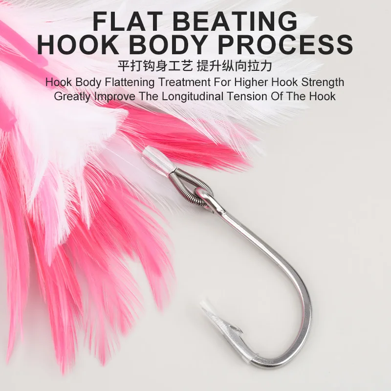 TR008 Soft Octopus Squid Skirts Fishing Marlin Tuna Lures 6.5inch 46g Deepsea Big Game Sea Bird Trolling Feather Bait - imagen 4