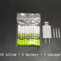 green and 5 battery