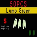 50pcs S Lumo Green