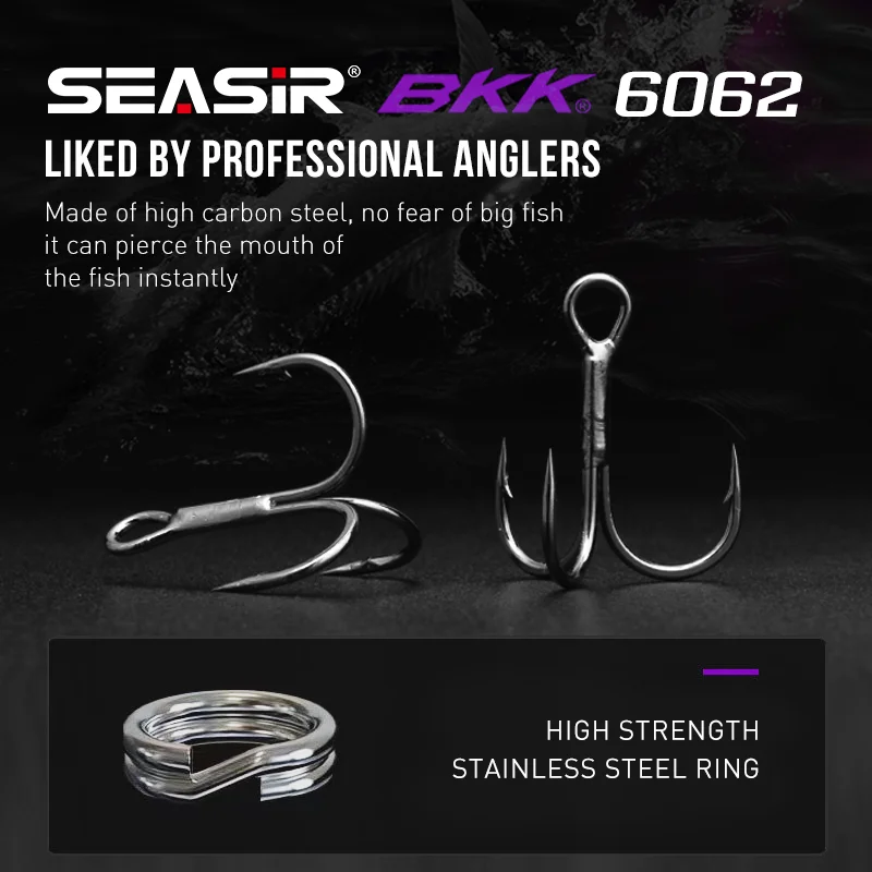 SeaSir-señuelo mágico de dragón colorido, ojos 3d, VIB, gancho BKK de largo alcance, potente temblor, cebo duro de Metal, señuelos de cuchara que se hunden - imagen 4