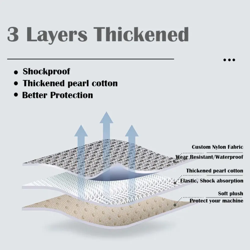 Funda de almohada para ordenador portátil de 14 y 16 pulgadas, funda de transporte acolchada con cierre automático, bolsa de almacenamiento para portátil hinchada a prueba de golpes, para oficina y escuela - imagen 5