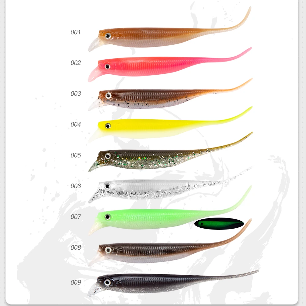 D1 de pesca nueva 85mm suave cebo con labios de agua dulce señuelo Artificial de acción bajo perca pesca herramienta - imagen 5