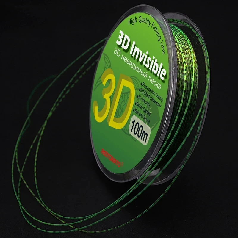 Línea de pesca de nailon verde para carpa de 100M, línea de monofilamento súper fuerte, Material japonés, línea líder de pesca de carpa de agua salada - imagen 4