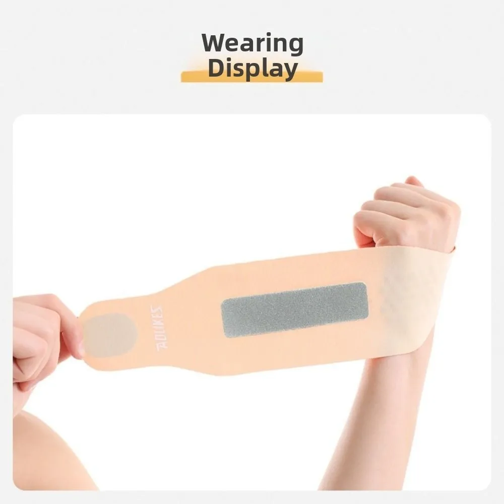 Muñequera deportiva de nailon y LICRA con cinta de sujeción, pulsera para tendinitis, esguince de muñeca, funda para muñeca ultrafina - imagen 3