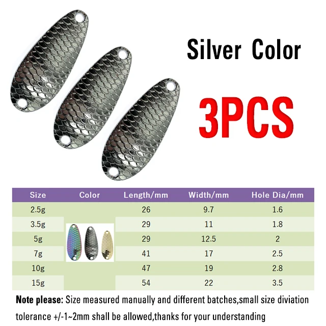 silver 3pcs
