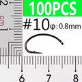100 piezas tamaño 10
