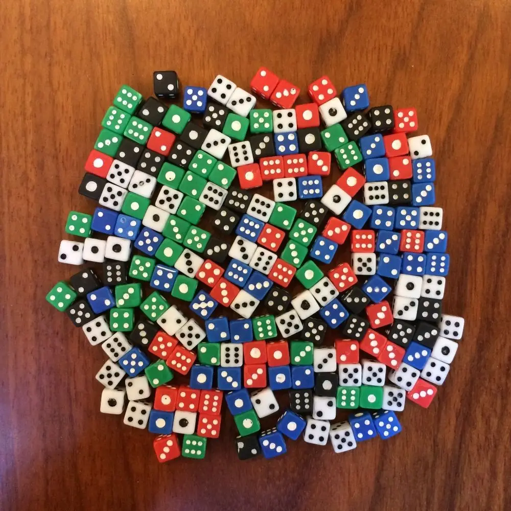 Dados acrílicos D6 colores variados para juegos y fiestas - imagen 4