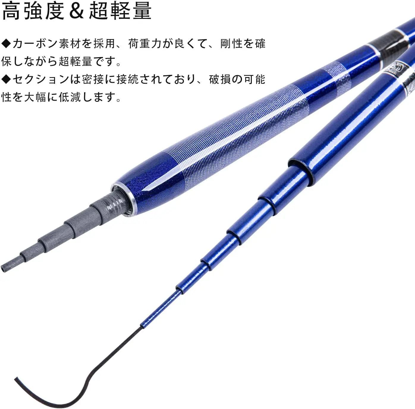 Goture-Mini caña de pescar telescópica portátil para agua dulce, ultraligera, alimentador, 1,8 m, 2,4 m, 2,7 m, 3,0 m, 3,6 m - imagen 4