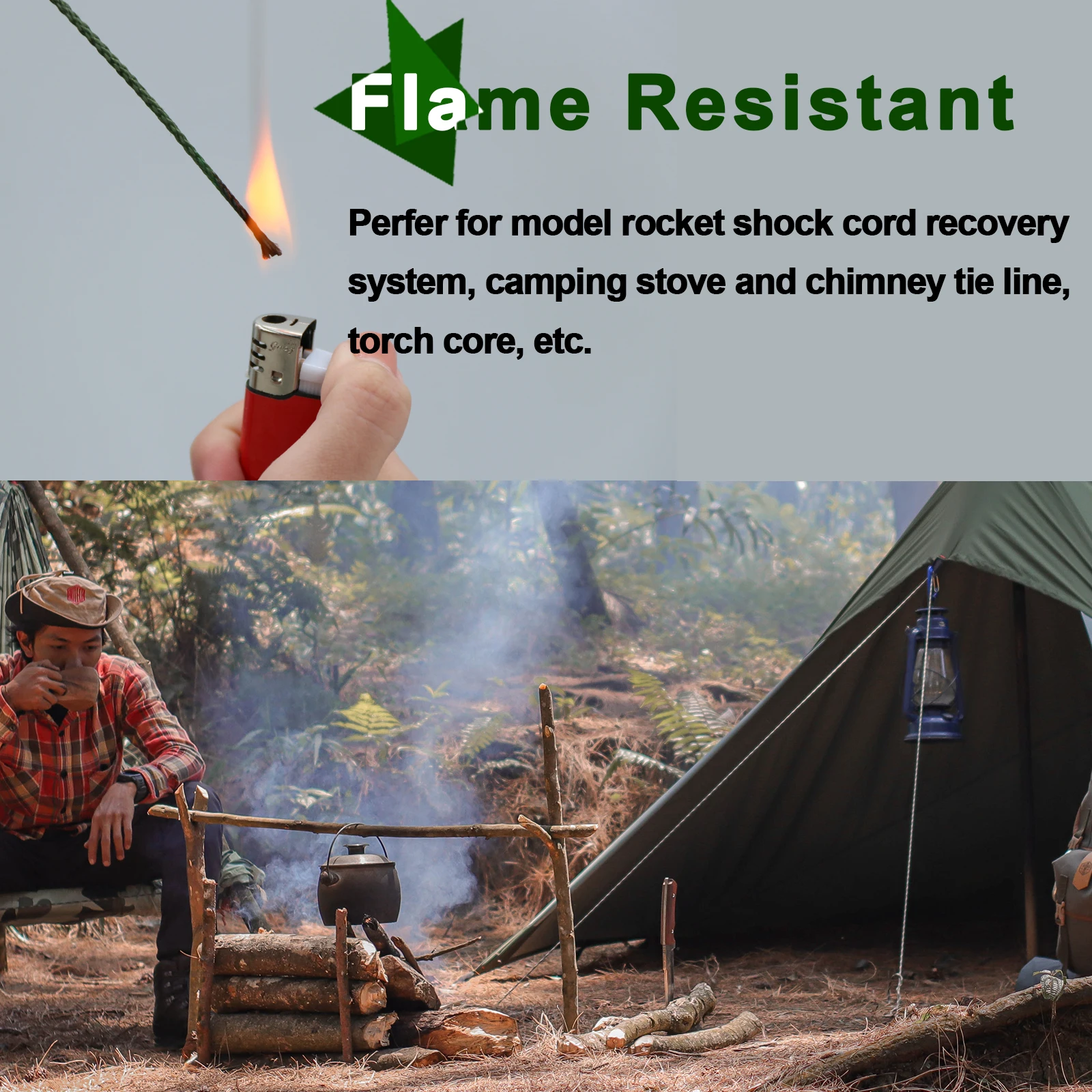 Línea de Kevlar, hilo de pescar trenzado de 1,1 ~ 2,3mm, hamaca para exteriores, mochila de paracaídas para acampar, cordón de lona, cuerda para cometa, línea de asistencia para pesca - imagen 5