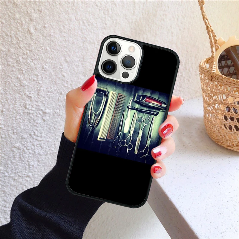 Funda Krajews con diseño de tijeras de peluquero para iPhone