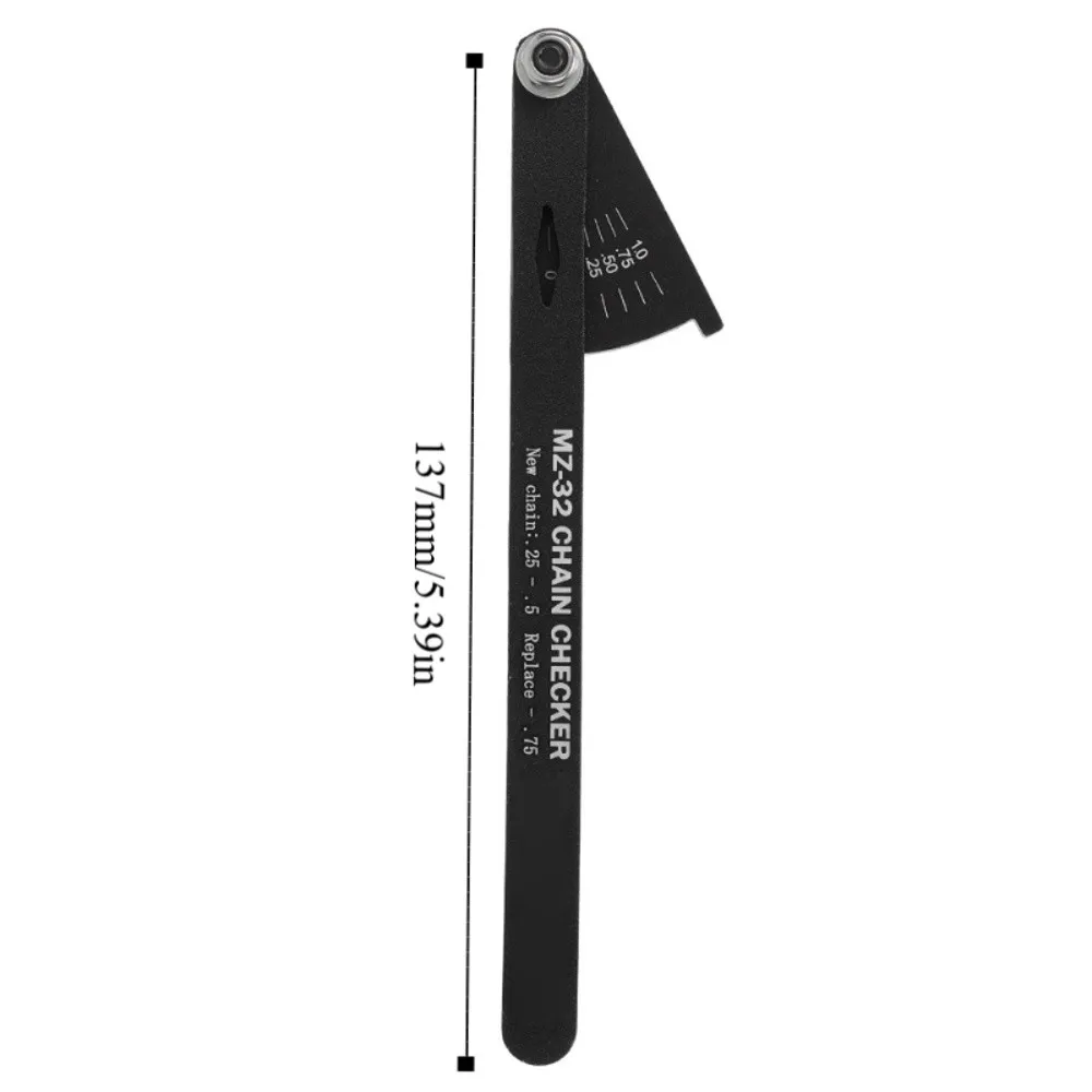 Comprobador desgaste cadena bicicleta – Medidor aluminio multifuncional - imagen 4