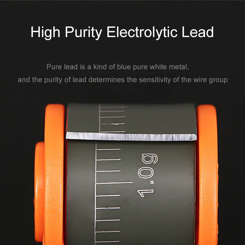 Rollo de tira de hoja de plomo de pesca, plomada de piel de plomo, grado de gramo rápido, revestimiento de protección ambiental con escala, rollo de ajuste preciso - imagen 3