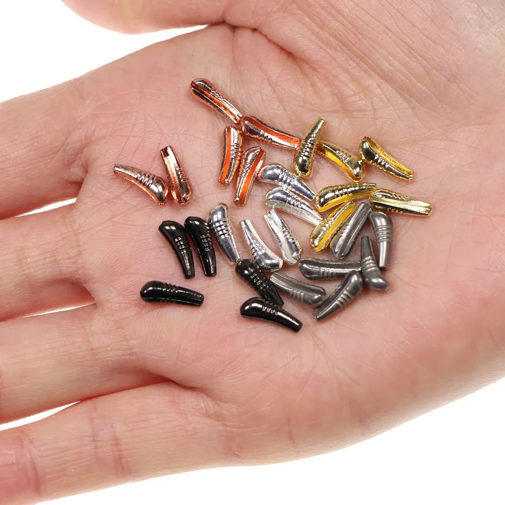 ICERIO 10 Uds 20 piezas plantilla de cuerpo ninfa tungsteno cuentas traseras hundimiento rápido atado moscas ninfa/Material tejer tamaño XS S M L - imagen 4