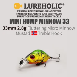 LUREHOLIC Minnow Liners – Cebo duro hundimiento con triple Mustad