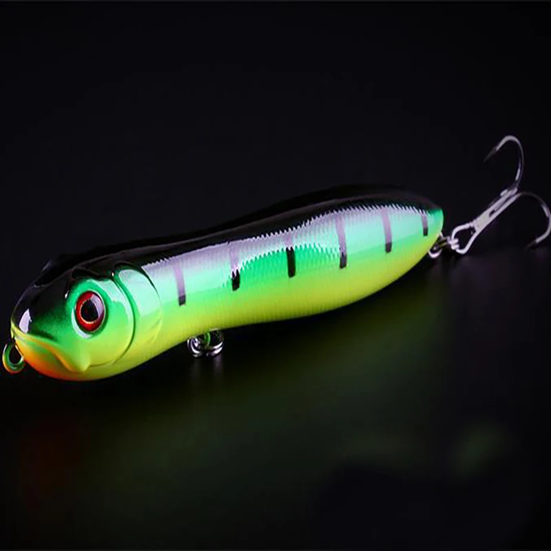 Señuelo de Pesca de plantilla de Metal, 10 piezas, peso de 10cm, 16g, cebo duro para curricán, aparejos de Pesca de lubina, trucha, Jigging - imagen 5