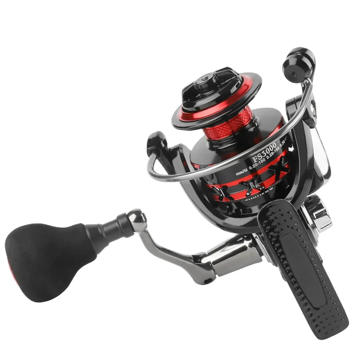 JOSBY-carrete giratorio de Pesca, aparejos de Pesca, relación de transmisión 5,0: 1, alta velocidad, 8kg, arrastre máximo, carpa para agua salada/agua dulce - imagen 3