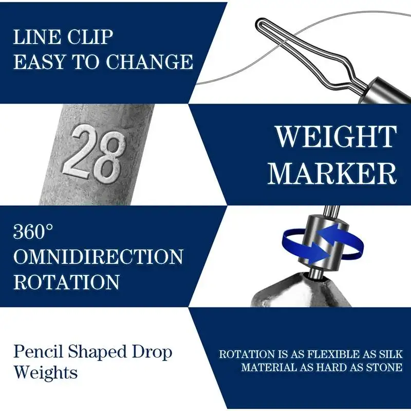 Vislood 3,5g 5g 7g 10g 14g 17g 20g 28g Vislood Waterdruppelgewichten Visuitrusting Accessoires Gereedschap - imagen 3