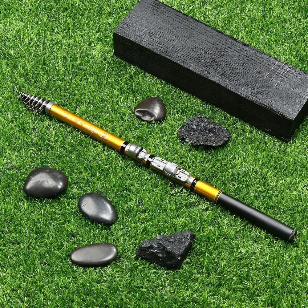 Caña de pescar telescópica de Material de carbono, caña de pescar de calidad 1,5 m, 1,8 m, 2,1 m, 2,4 m, 2,7 m, 3m - imagen 2