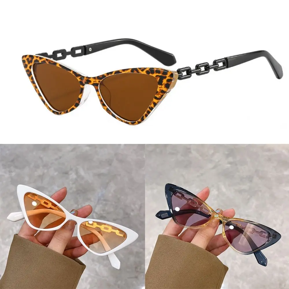 Gafas de sol tipo ojo de gato con montura pequeña a la moda, gafas de sol Punk triangulares a la moda, gafas de sol Vintage para viajes en la playa, tonos negros para mujeres y hombres
