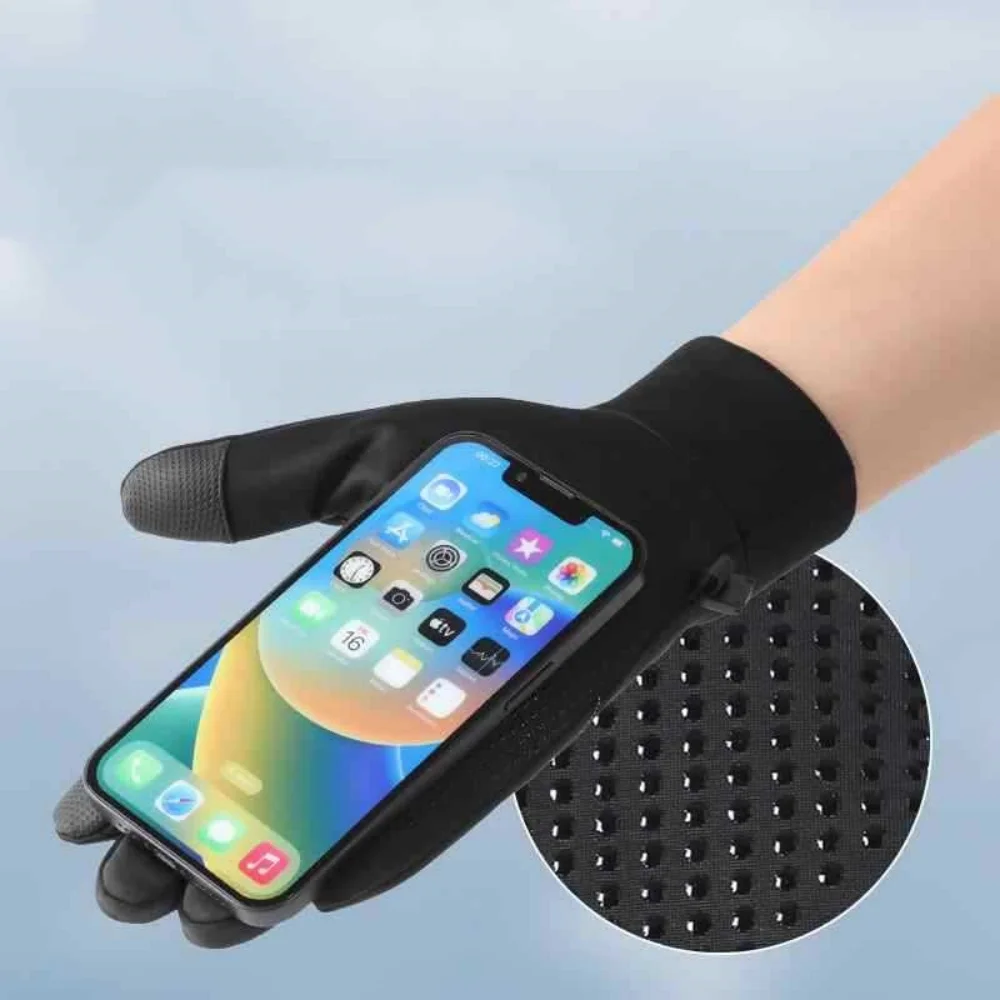 Guantes de ciclismo de invierno para hombre y mujer, manoplas cálidas con pantalla táctil de dedo completo, antideslizantes, accesorios para ciclismo al aire libre - imagen 4