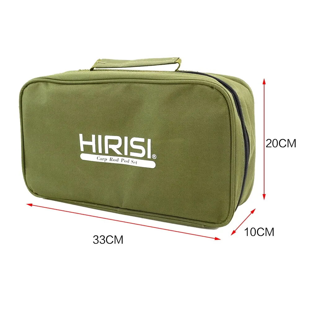 Hirisi Carp-bolsa para aparejos de pesca con Buzz Bar, equipaje carryall con bastón de banco, tamaño de Vara 20x33x10cm - imagen 5
