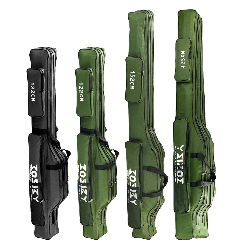 Bolsa de pesca BAKAWA, mochila de pesca de 122/152/182CM, bolsa de aparejos de pesca, bolsa Oxford plegable, accesorios de pesca, productos de pesca - imagen 4