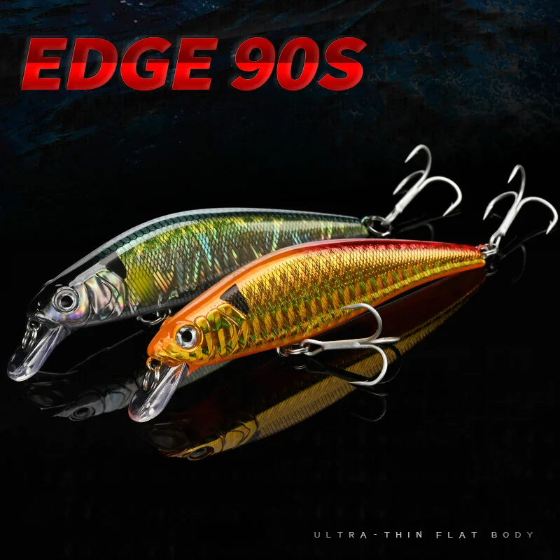ALLBLUE EDGE 90S pececillo de hundimiento pesado Wobbler plano señuelo de pesca 90mm/15,5g cebo duro Artificial Crankbait trucha equipo de aparejos de lubina - imagen 2