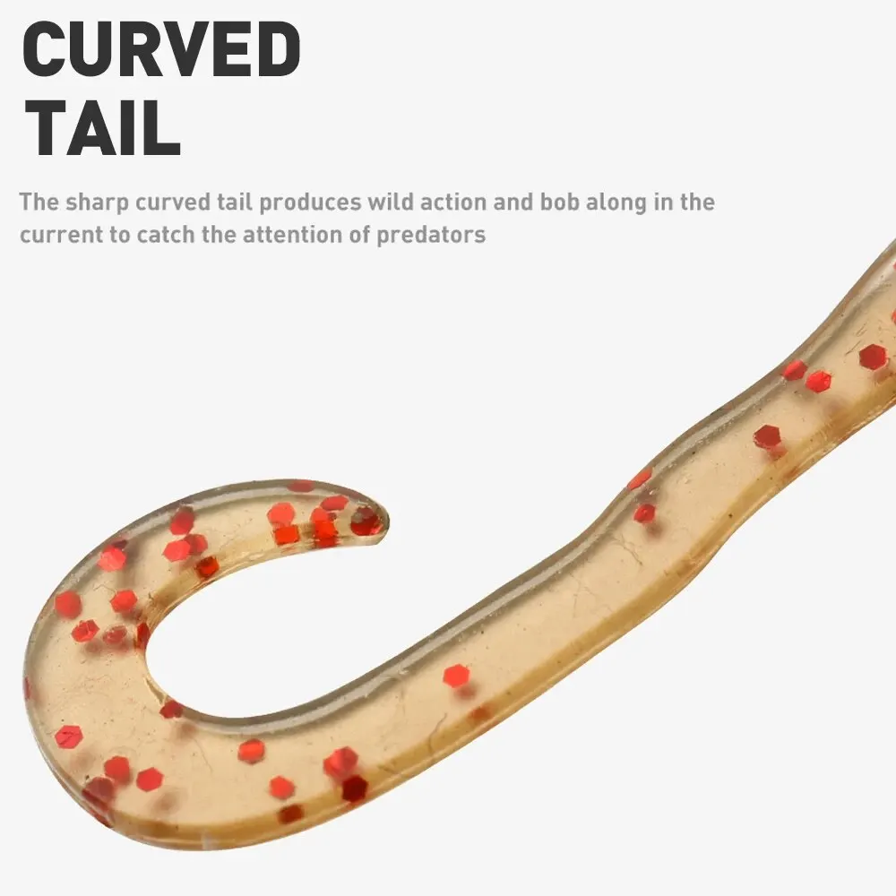 Lote de 12 Señuelos de Pesca de 50mm y 0,4g AJING, pequeños, cola de aguja única, señuelos blandos, peces de roca, cebo Artificial - imagen 4