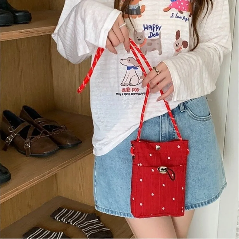 Nuevo bolso cruzado ligero con estampado de flores, versión coreana, bolso de hombro, bolso de mensaje de Color sólido para mujer - imagen 5