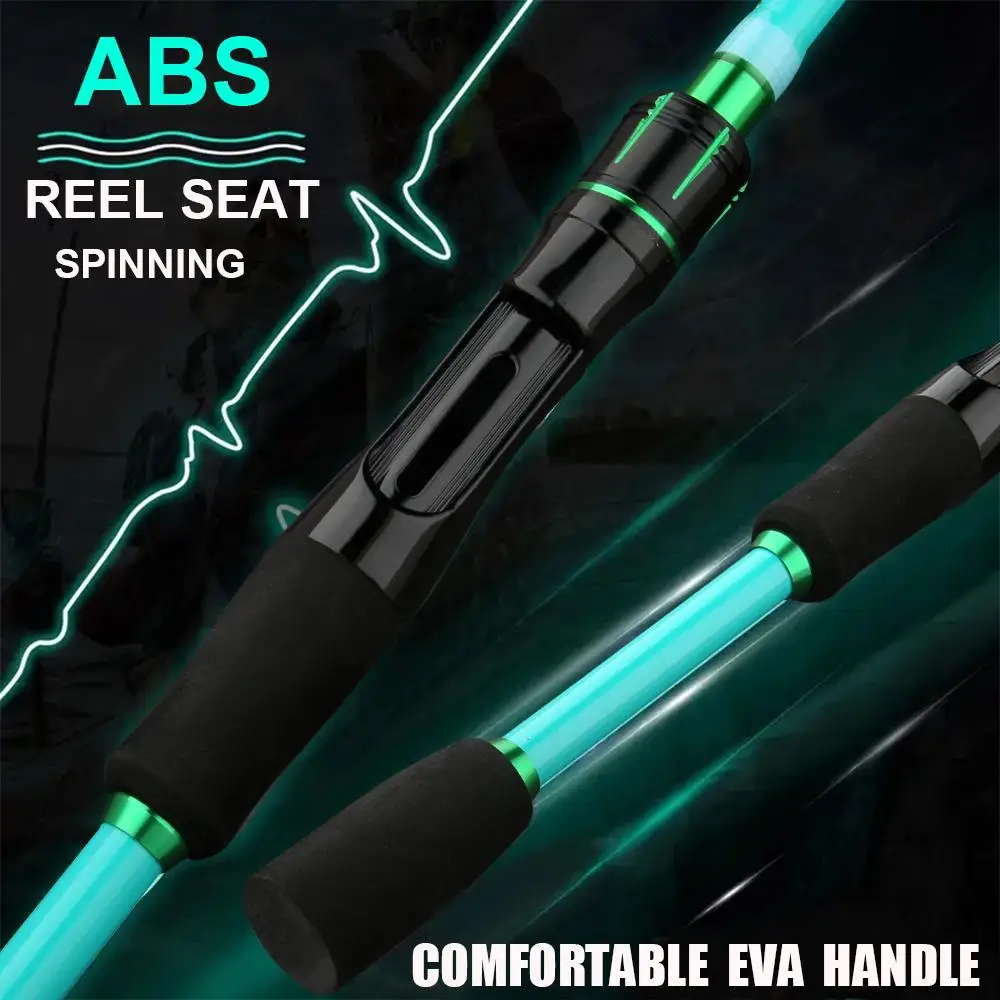 Cañas de pescar portátiles de viaje GHOTDA ML Action 4/5 sección 1,8 m 2,1 m caña de pescar de fibra de carbono con mango EVA herramienta para deportes al aire libre - imagen 4