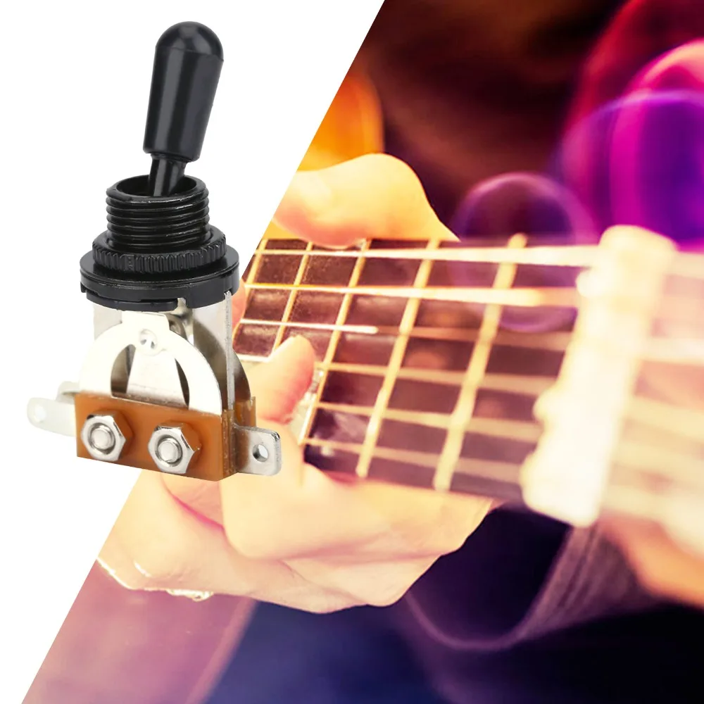 Selector de 3 Vías Punta Negra – Cambio rápido de pastillas para guitarra eléctrica - imagen 4