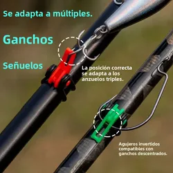 Gancho para caña de pescar para niños, soporte para cebo, accesorios para señuelos, anzuelos, soporte para mantenimiento de seguridad, herramienta de pesca, 10/20 piezas
