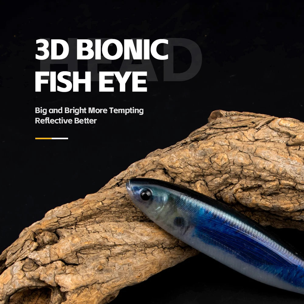 THORFORCE Spinner cebo de plástico suave natación Swimbait Pik Bass Señuelos de pesca blandos Wobblers artificiales cebo de sábalo de silicona - imagen 5